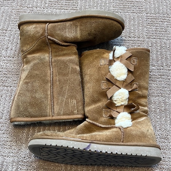 Ugg koolaburra bow chestnut brown size 9 - Picture 3 of 8